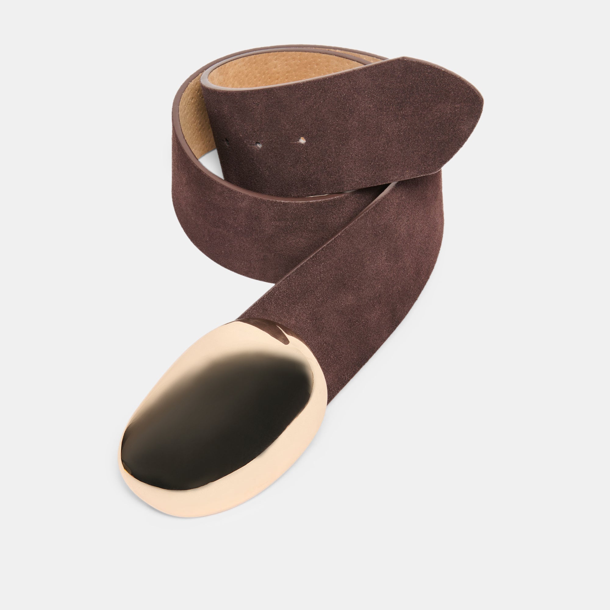 BUBBLE BUCKLE BELT MAHOGANY GOLD