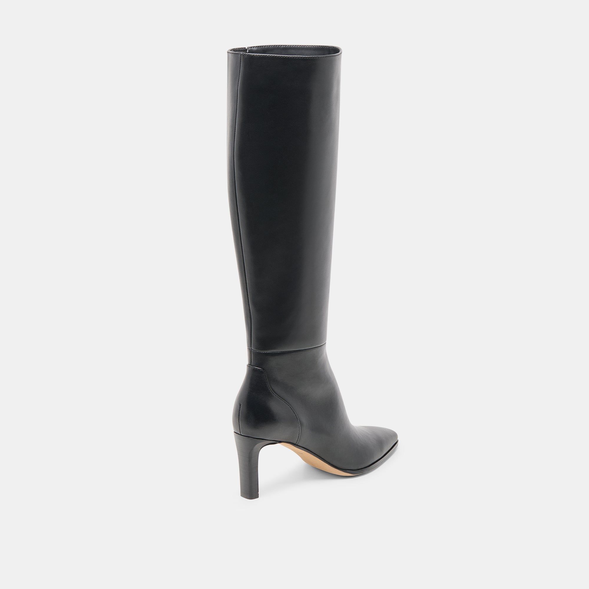 EMMI NARROW CALF BOOTS BLACK LEATHER