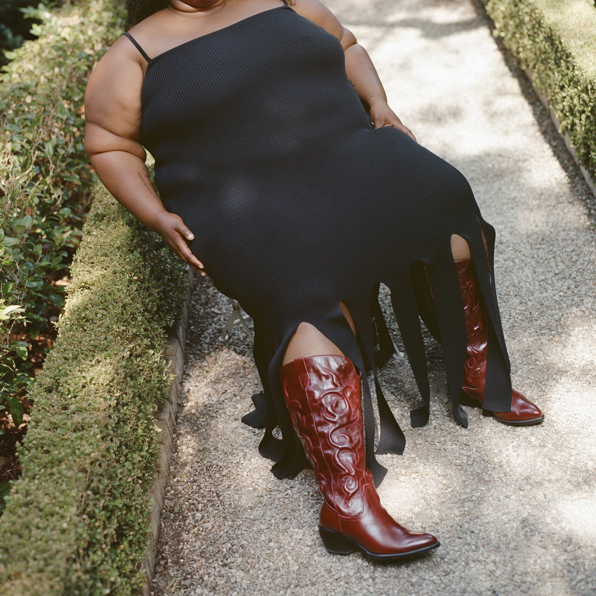 MIRLA EXTRA WIDE CALF BOOTS OXBLOOD LEATHER