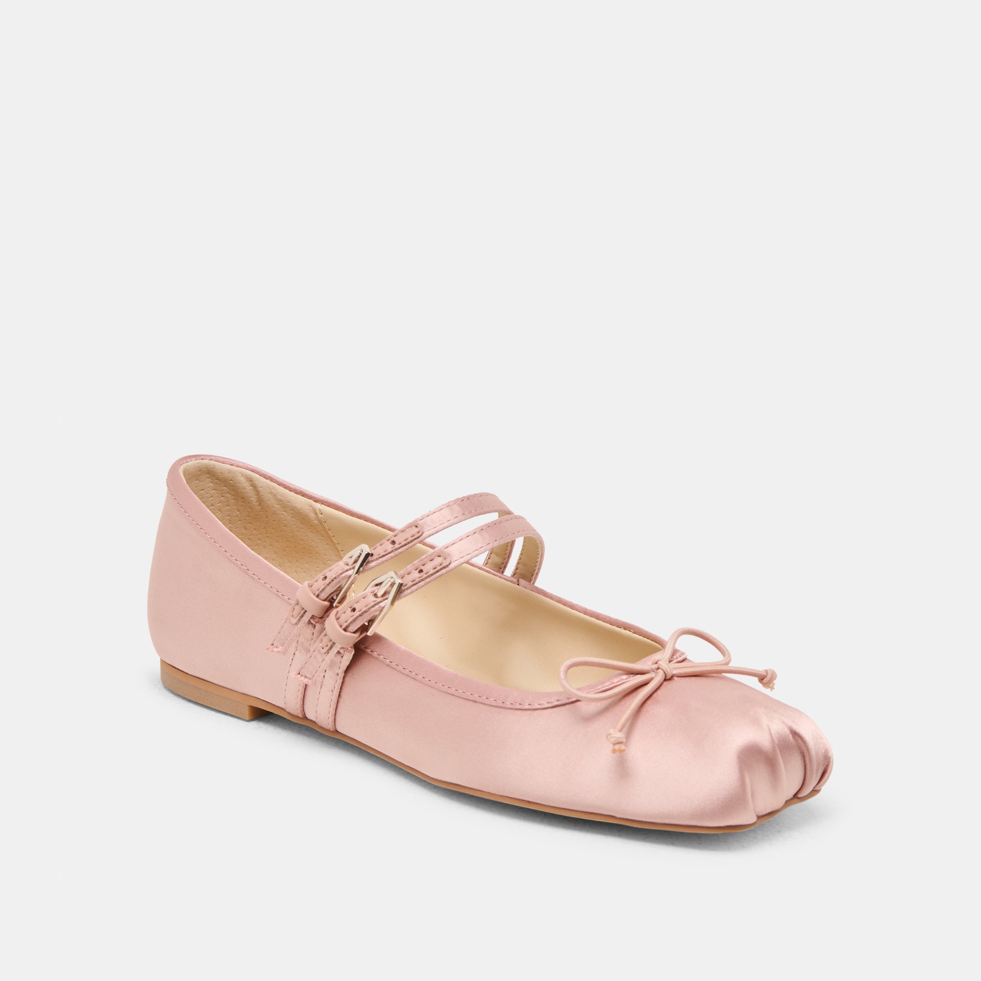 GIBSEN BALLET FLATS BLUSH SATIN