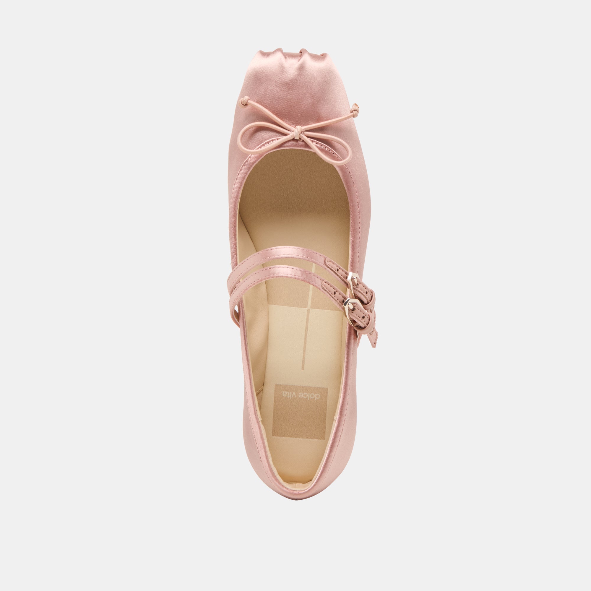 GIBSEN BALLET FLATS BLUSH SATIN