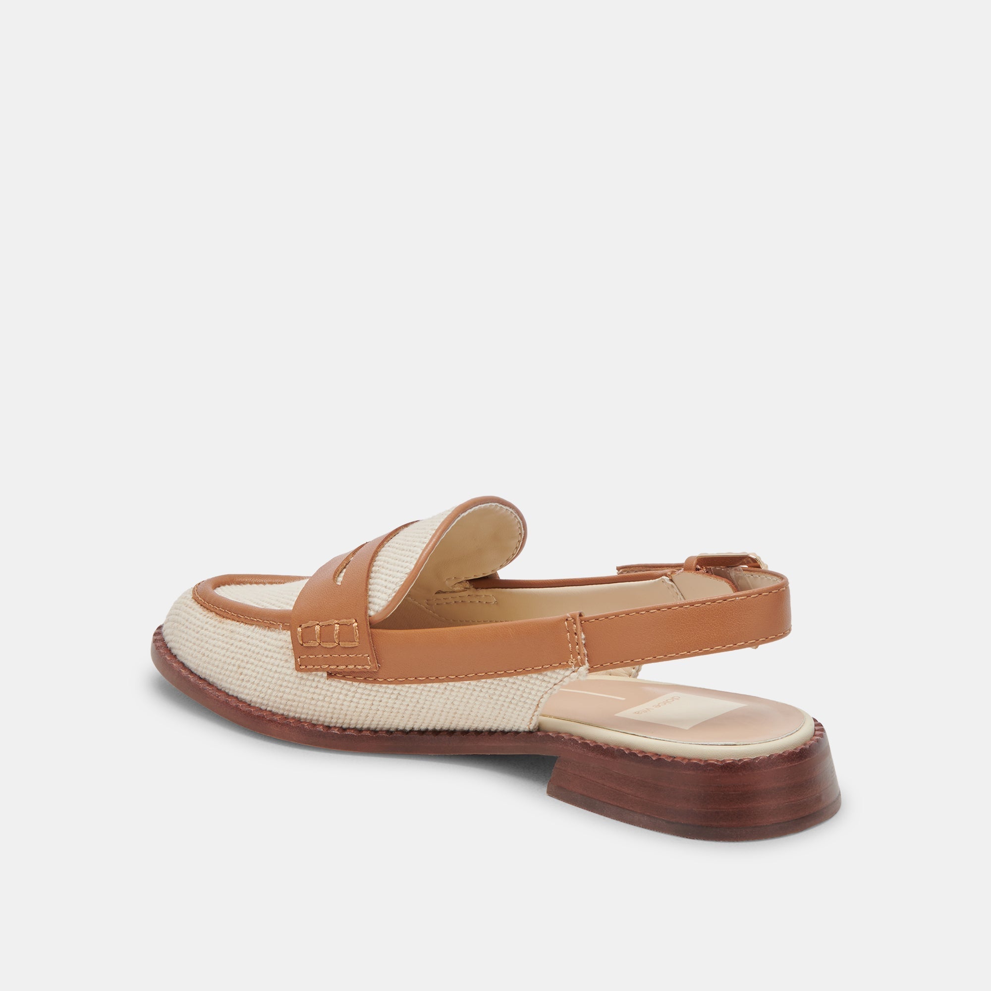 HARDI LOAFERS TAN MULTI CANVAS - re:vita