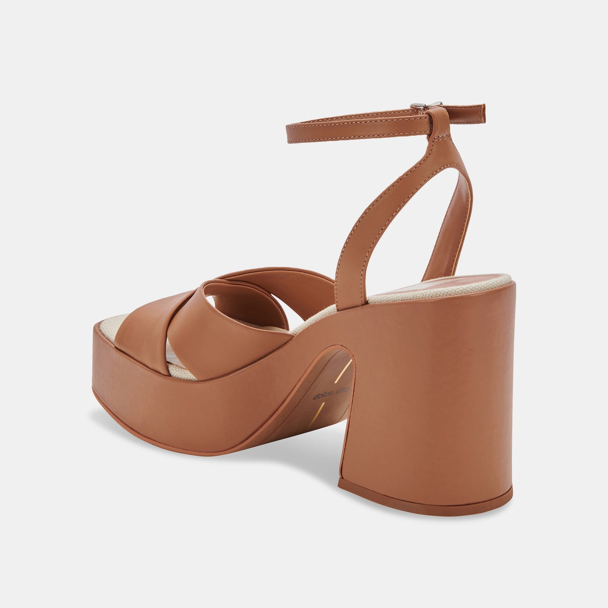 WESSI HEELS CARAMEL LEATHER - re:vita