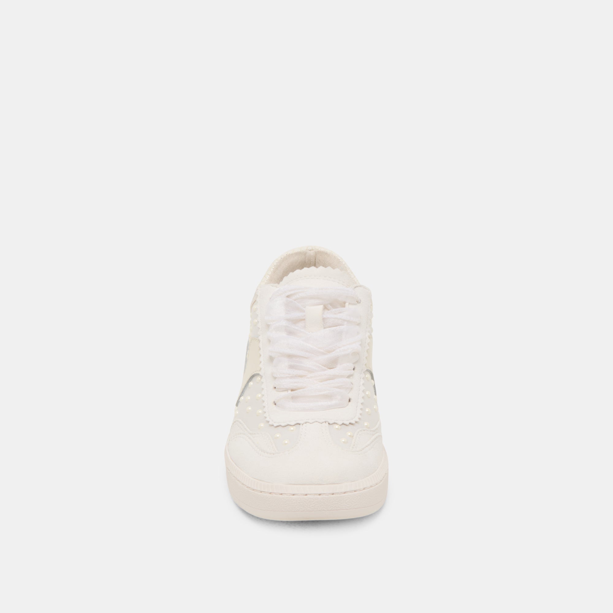 NOTICE PEARL SNEAKERS OFF WHITE SATIN